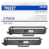 TN227BK TN223BK High Yield Compatible Toner Cartridge Replacement for Brother TN227 TN-227 TN227BK TN223BK Work with MFC-L3710CW MFC-L3750CDW MFC-L3770CDW HL-L3210CW HL-L3230CDW (2 Black)