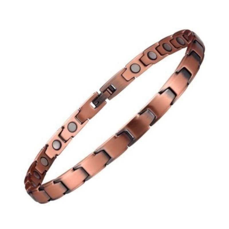 Bracelet magnétique en cuivre Aulnea pour homme et femme ajustable