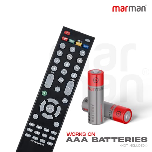 Image of marman Compatible with Smart Tv Remote Control No Voice Command Without Google Assistant Suitable for LED LCD UHD Television - Match The Keys Exactly with Existing Model
