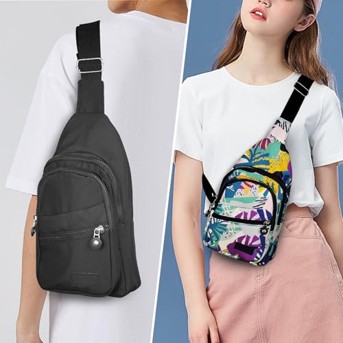 Sling Backpack, Nylon Chest Bag Crossbody Sling Bags for Women, Mens Sling Purse Sling Bag for Camping (color) 6