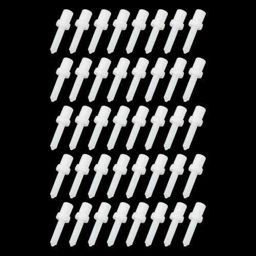 JCBIZ 40PCS Plantation Shutters Replacement Repair Pins Shutter Louver Pins for Windows Tools, Total Length 1.1in, Pin 0.75in, Head Diameter 0.31in