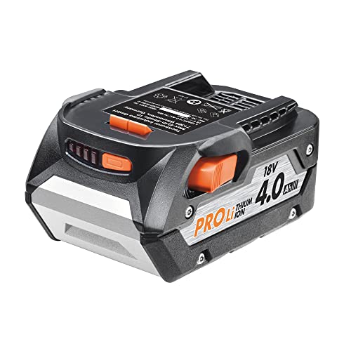 AEG - Batterie Pro Lithium 18 V PRO18V 4,0 Ah Compatible avec Tous Les Outils PRO18V et SUBCOMPACT Pro-Lithium et 100% Rétro-Compatible - Garantie 3 Ans - Grande Autonomie et Performance - L1840S Cover