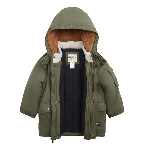 OSHKOSH B'GOSH Boys' Heavyweight Parka with Removable Hood Warm Winter Coat2