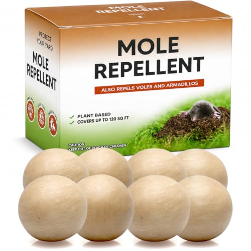 KQCWKH Mole and Vole Repellent Outdoor 8 Balls