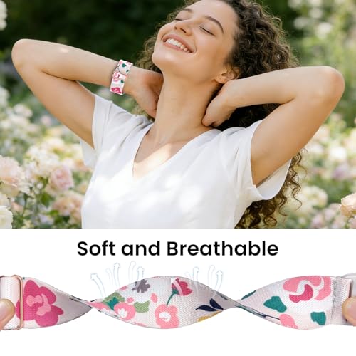 Image of Delidigi Stretchy Bands Compatible for Apple Watch Band Women 40mm 38mm 41mm 42mm 44mm 45mm 46mm 49mm, Nylon Braided Straps for iWatch Series 11 10 9 8 7 6 SE 5 4 3 Ultra 3 2 1