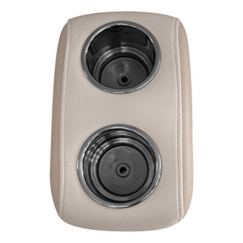 Wise 3059-1884 Pontoon Double Drink Holder With Stainless Steel Cup Holders, Platinum / Mocha Java #TOP1