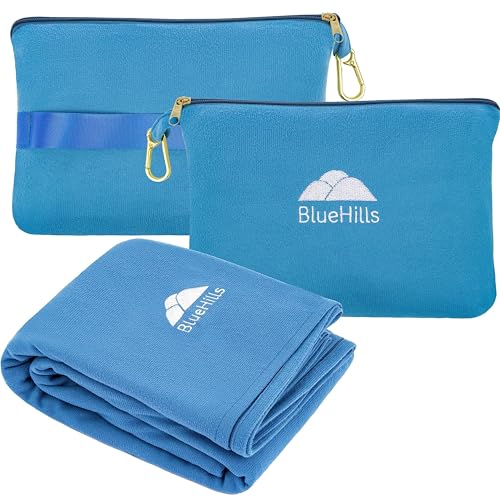 BlueHills Travel Blanket Pillow - Compact and Portable