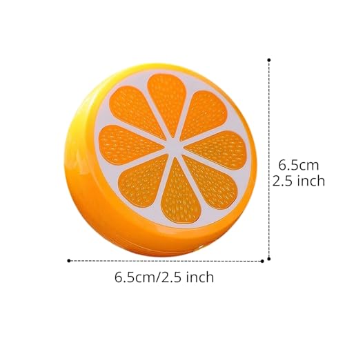 Image of Ascension Pack of 4 LED Orange Slice Night Lamp with Switch Plug-in Wall Night Light Warm Soft Glow Decorative Light for Bedroom, Hallway Kids Room Kids Birthday Party Return Gifts Item (Random Color)