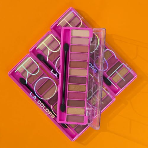 Image of L.A. COLORS Color Vibe 12-Color Eyeshadow Palette, Rose CES788TAG