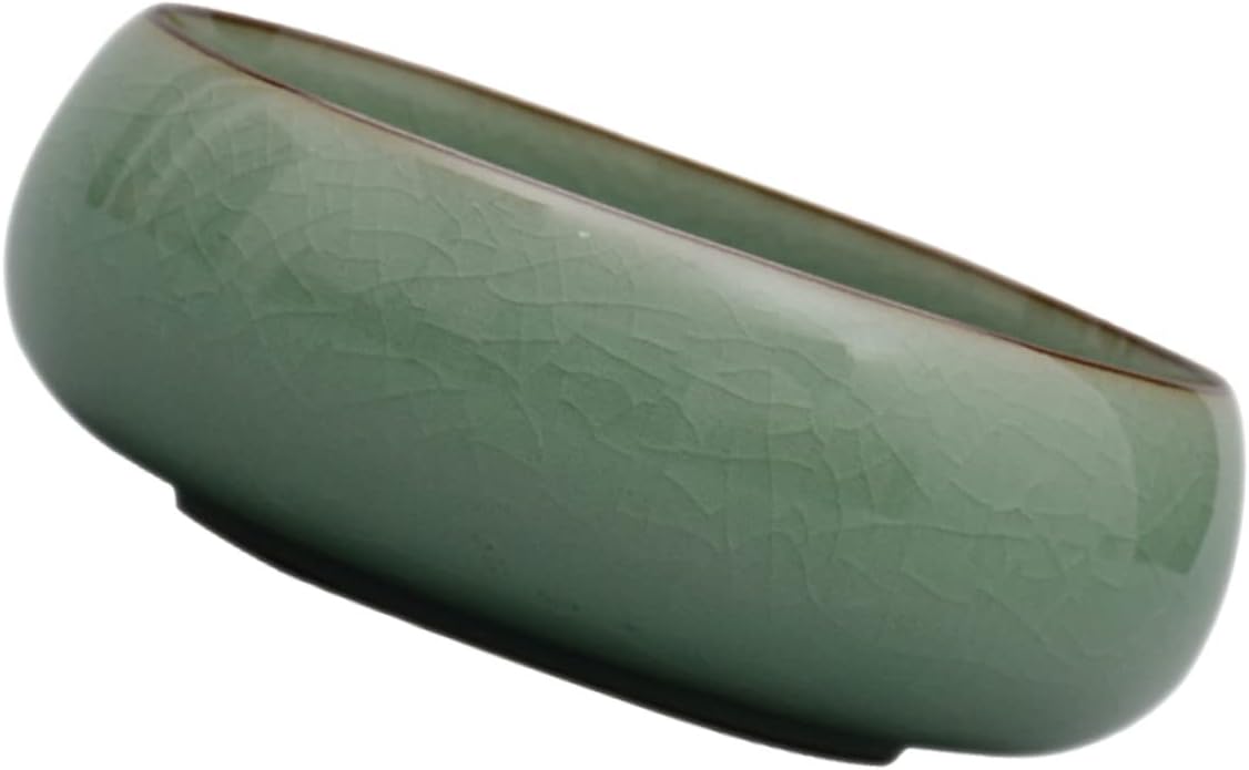 1pc Celadon Ink Brush Washer Sumi-brush Basin for Tea Ceremony and Calligraphy Lightweight Porcelain Water Pot for Artists and Tea Lovers