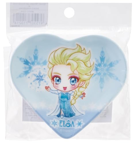 スケーター(Skater) メラミン ミニ プレート 小皿 ハート型 ディズニー アナと雪の女王×中川翔子 エルサ 女の子 MPHT1-A