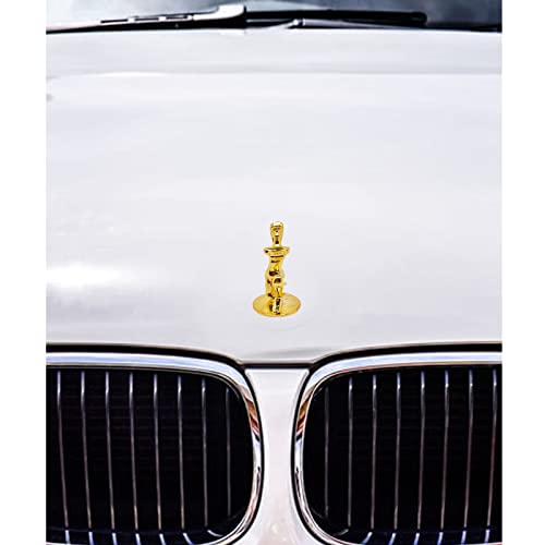 Image of Goddess Hood Ornaments for Cars Angel Logo Car Front Bonnet Stand Cars Metal Stickers Universal 3D Emblem Badge Auto Sticker Symbol Ornament for Trucks Vehicle (Kneeling Goddess Golden)