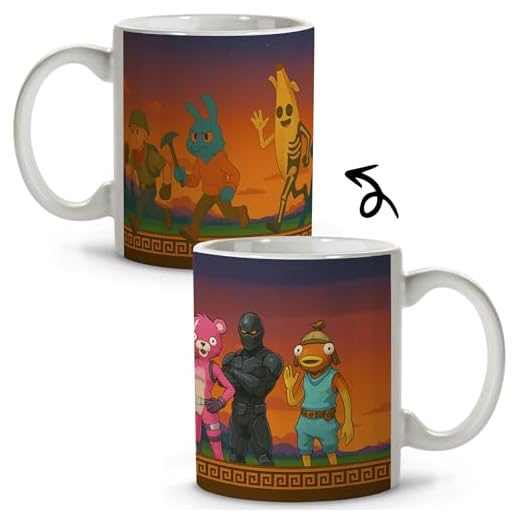 LolaPix Fortnite Gobelet Fortnite Merch avec les garçons. Cadeaux Fortnite pour garçons. Accessoires Fortnite. Article de fan Fortnitr. Tasse gamer. Accessoire de jeu MUG en céramique 330 ml