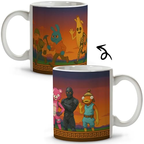 LolaPix Taza fornite. Taza personalizada cerámica 330 ml. Regalos frikis. Accesorios gaming. Fornite MULTIVERSO