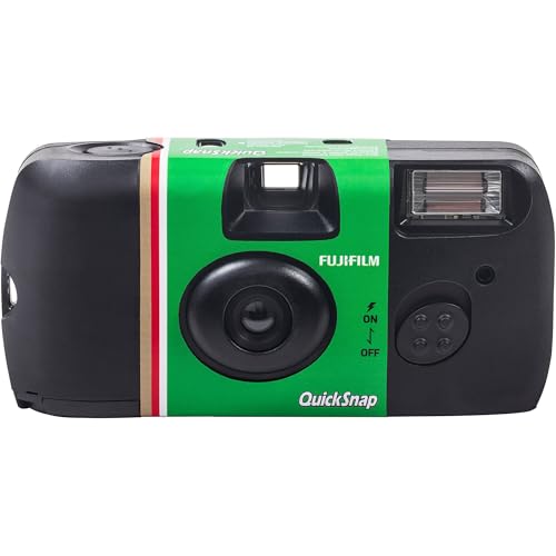 FUJIFILM QuickSnap Flash 400 One-Time-Use Disposable Camera (27 Exposures) – 2 Pack with Built-in Flash & 2 Hand Straps – ISO 400 Film for Day or Night Shooting - image 3
