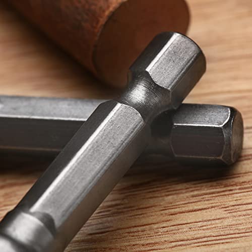 Dophee 8Pcs Impact Grade Socket Adapter Set, Square Socket Adapter Bits For Drills, Hex Shank Drill Bits Square Nut Driver Power Extension Bar Set 1/4" 3/8" 1/2" Bits #TOP7