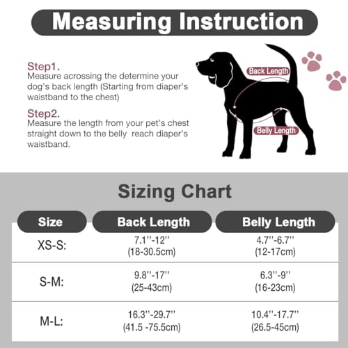 KEMUZ hundewindeln Clip hundewindel Pet Soft Hundewindel-Hosenträger,Hunde-Hosenträger, Hunde-Windelgeschirr, Hosenträger für Windeln, Damen, Welpen-Hosenträger, Bauchbänder, Haustier-Kleidung (B)