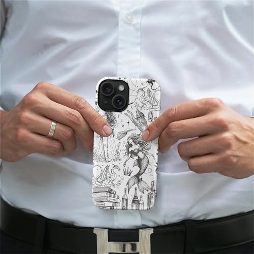 Coque antichoc pour iPhone 15 protégeant des chutes avec dos rigide