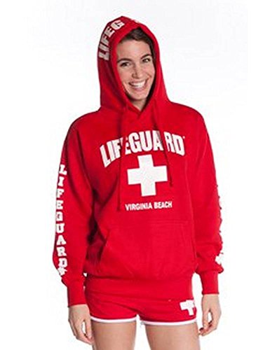Lifeguard Hoodie Kids Life Guard Sweatshirt Red Medium (10-12)