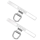 [SUPERBO] ストラップホルダー 2枚セット スマホショルダー ホルダー2個セット ステンレス製 アタッチメント 全機種対応 落下防止 挟むだけ (メタルシルバー×2)