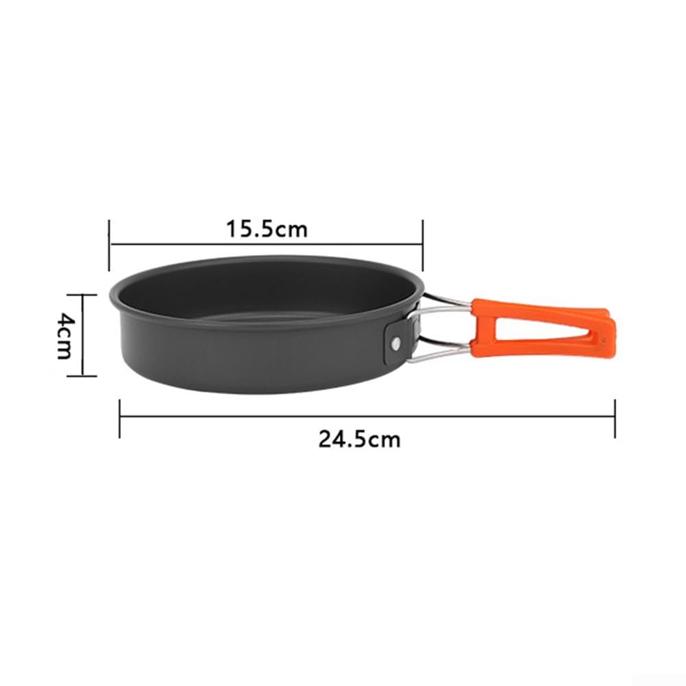 Outdoors Fry Pan,Camping Pan,Camping Cookware,Nonstick Frying Pan For Camping, Alumina Cooking Pan For Backpackers(Small)
