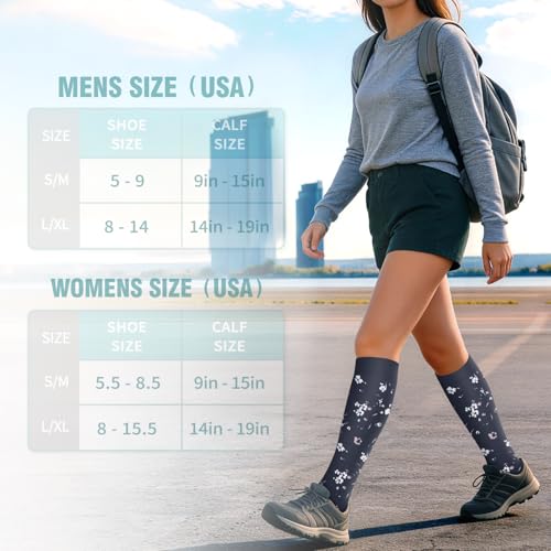 Image of Copper Compression Socks for Women & Men (6 pairs) - Best Support for Nurses, Running, Hiking, Recovery
