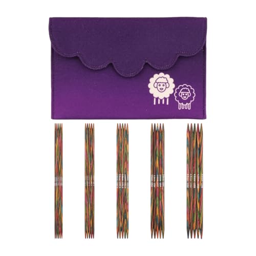 KnitPro Symfonie Nadelspiele Set 6 (15cm) | 5 Stärken (2mm bis 4mm)