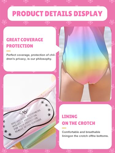 Image of Angel season Girls Swimsuits Kids Bathing Suit One Piece Swimwear with UPF 50+ Cute