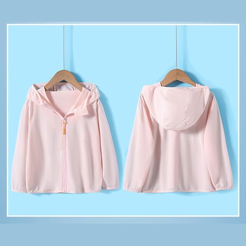Kids Girls Boys Sun Shirts Full Zip 𝐔p𝗳 50+ Sun 𝐏rotection Hoodie Jacket Long Sleeve Hiking Outdoor2