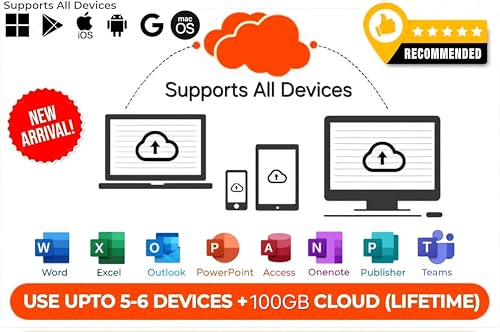 Image of MS 365 Enterprise Edition with Copilot Ai | New 2026 Launch | (5 Devices, Lifetime Validity) for Win, iOS, macOS, iPADOS, Android | 5TB Cloud Storage for lifetime | Regular Updates with Unlimited Reinstallations
