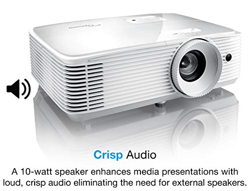 Image of Optoma EH335 1080p DLP Professional Projector | Bright 3,600 Lumens | Business Presentations & Classrooms | Network Control | Up to 15,000-Hr Lamp Life | Speaker Built in | Portable Size