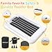 Abdtech Inflatable Kids Travel Bed - Portable Comfortable Air Mattress with 3 Sides Safety Bumpers - Blow Up Bed for Camping & Travel (53 Inches)