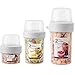 Produktbild N / A Joghurtbecher, Praktischer Salatbecher Müslibecher, Reisebecher, Lunchbox, to go Becher Geeignet für Tiefkühler, Mikrowelle und Spülmaschine (3er Pack, 150 + 150 ml/150 + 330 ml/310 + 760 ml)