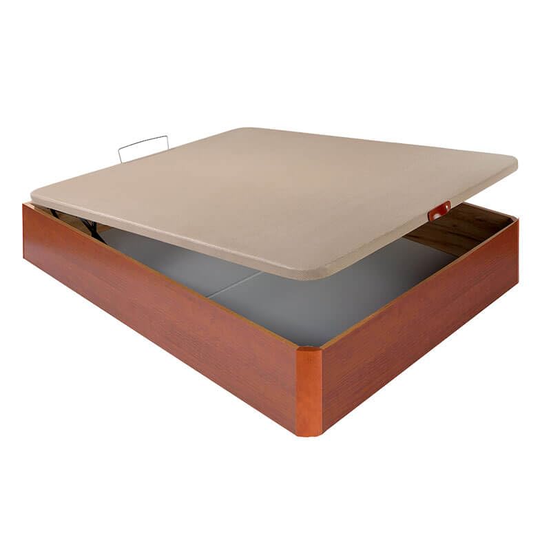 Aznar Canapé abatible Madera chep 3D Transpirable Altura 32 cm - Cerezo, 150x190 cm