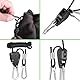NCCHDZSW Ratchet Hanger 4 Stück 1/8 Zoll Seilratsche mit Haken Seilzugratsche Einstellbare Seil Ratsche Verstellbarer Seilaufhänger für Outdoor Camping Zelte Vorzelte Wachsen Pflanze Lampe