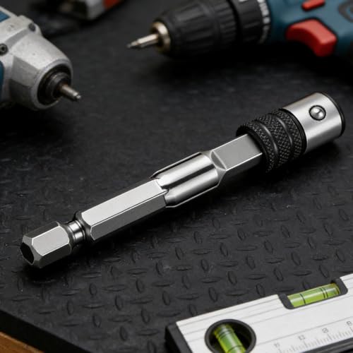 Adaptador de punta de taladro anticaídas para evitar pérdidas de tornillos en obra 3