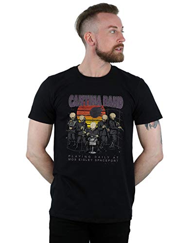 Star Wars Men's Cantina Spaceport T-Shirt Black Medium