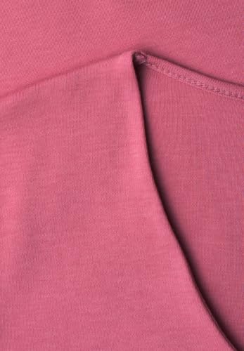 Street One Basic T-Shirt mit V-Neck in Unifarbe Blush Berry 34 – Ansicht 5