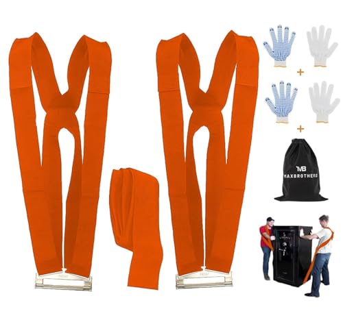 Moving Straps for 2 Movers, 800 lbs, Orange