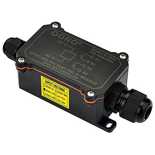 IP68 Waterproof DPST 1NO 1NC 8Amp Power Relay Module (AC/DC 12V)