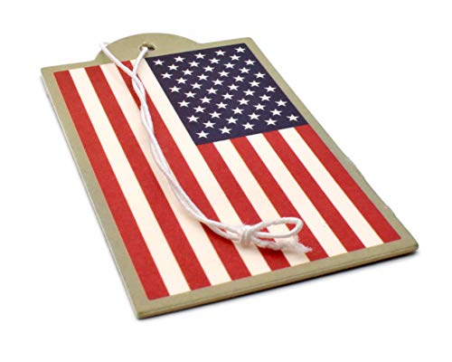 Elektroplate Red White and Blue American Flag Automotive Air Fresheners for Vehicles | New Car Scent (6-Pack) | Made in the USA