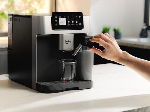 BEKO - Machine Expresso automatique, café en grains ou moulu, Noir