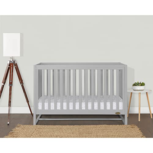 Dream On Me Arlo 5-In-1 Convertible Crib In Pebble Grey, Jpma Certified, 3 Mattress Height Settings, Non-Toxic Finish, Made Of Sustainable And Sturdy Pinewood #TOP2