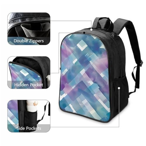 Mochila infantil 3D impermeable Geometry para niños de preescolar y jardín 40x28x16cm 3