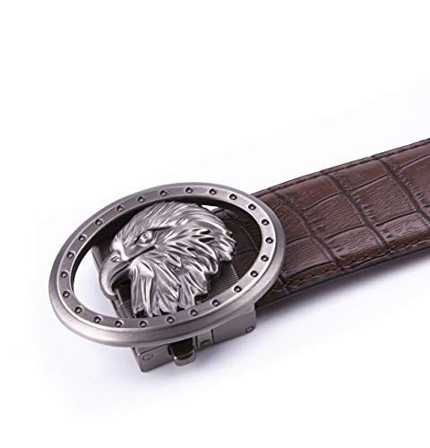 Men's Belt Leather Dress Belts Ratchet Automatic Buckle Size Customized3