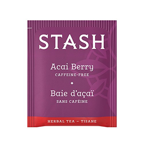 Image of Stash Tea Acai Berry Herbal Tea - Naturally Caffeine Free, Non-GMO Project Verified Premium Tea with No Artificial Ingredients, 18 Count (Pack of 6) - 108 Bags Total