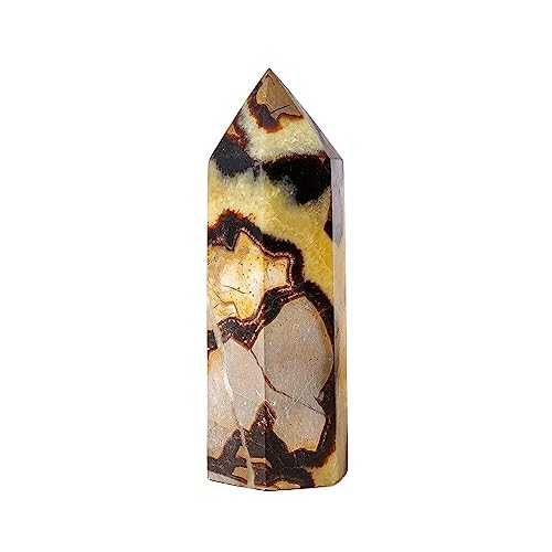 Septarium wand cristal de prestige grand format facette a la main pour ornement haut de gamme