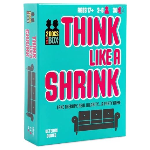 DOOZYGAMES Think Like A Shrink - Psychology Skills Put to Test - Board Games for Adults and Family, Card Games for Family Game Nights, 2-6 Players