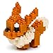 nanoblock-nanoblock-NBPM-005-Pokemon Pokemon Evoli Jouet de Construction, NBPM-005, Multicolore
