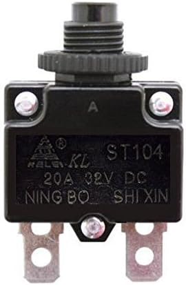20A Circuit Reset Switch for Razor - Premium 20 Amp Reset Button for Razor E100 Scooter, E200, E300, eSpark, Pocket Rocket, Ground Force Drifter - ST104 20 Amp 32V Circuit Breaker Button Reset Switch